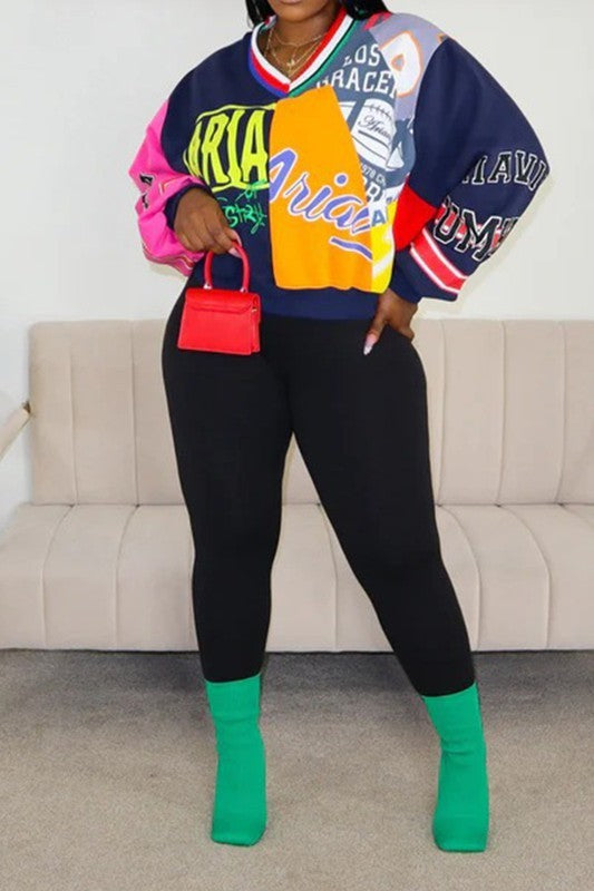 Graphic Oversized Sweatshirt
