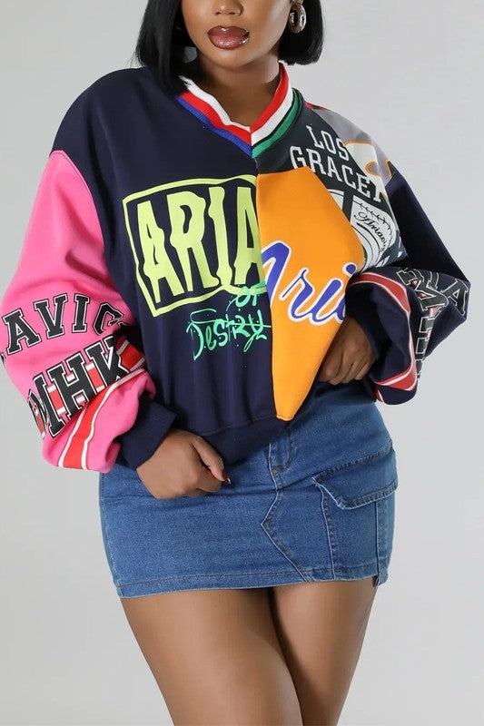 Graphic Oversized Sweatshirt