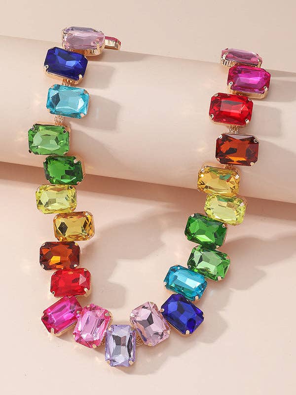 Chains Contrast Color Necklaces Accessories