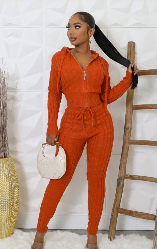 Keep Me Warm Knitted Chill Set