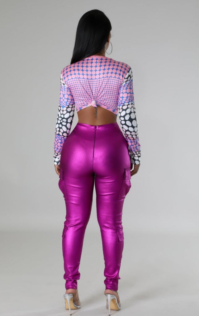 Shape Me Metallic Pants